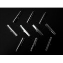 10x silberfarbene Bandklemme 35mm II WAHL silberfarben - Schmuckzubehör