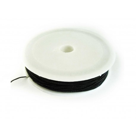 Leisure-Beads - 80m schwarze Nylonschnur 0,4mm Perlenschnur - Schmuckzubehör