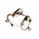 2 Stück / 1 Paar SUPER bronze Ohrclips ca. 12x16mm goldfarben - Schmuckzubehör zum Ohrclips selbermachen
