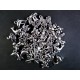 10g Acryl Anhänger Mix silberfarben Schmuckanhänger - Schmuckzubehör