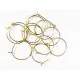 12x goldfarben Weinglasringe ca.29x25mm goldfarben - Tischdeko Weinglasringe - Leisure-Beads DIY
