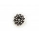 10x Metallperle Rund flach 8mm silberfarben Spacer - Schmuckzubehör Metallperle