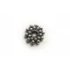 10x Metallperle Rund flach 8mm silberfarben Spacer - Schmuckzubehör Metallperle - Leisure-Beads DIY