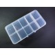 Transparente Sortierbox Aufbewahrungsbox ca. 131x72x25mm - Schmuckzubehör Aufbewahrungsbox