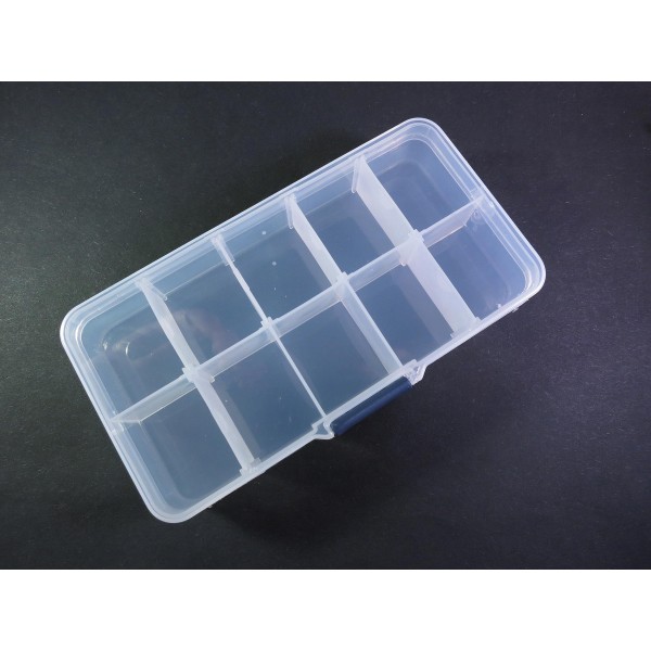 Transparente Sortierbox Aufbewahrungsbox 131x72x25mm - Schmuckzubehör Aufbewahrungsbox