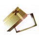 1x dunkelgoldfarben Schmuckschachtel ca. 80x50x26mm - Schmuckzubehör Schmuckverpackung