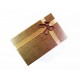 1x dunkelgoldfarben Schmuckschachtel ca. 80x50x26mm - Schmuckzubehör Schmuckverpackung