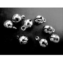20x hellsilberfarbene Mini Glöckchen 11x8mm Schmuckanhänger - Schmuckzubehör