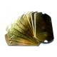 1x goldfarben Fixbox Faltschachtel Schmuckschachtel ca. 12x7cm - Schmuckzubehör Schmuckverpackung