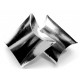 1x silber Fixbox Faltschachtel Schmuckschachtel ca. 12x7cm - Schmuckzubehör Schmuckverpackung