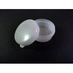 Leisure-Beads - Weisse runde Aufbewahrungsbox 28x15mm - Schmuckzubehör Aufbewahrungsbox