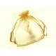 1x goldfarben Organzasäckchen ca. 12x9cm goldfarben Organzabeutel - Schmuckzubehör Schmuckverpackung
