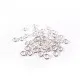 50x geschlossener Ring 6x0,9mm versilbert rund in hellsilberfarben - Schmuckzubehör - Leisure-Beads DIY