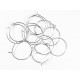 12x versilberte Weinglasringe ca. 29x25mm silberfarben - Tischdeko Weinglasringe