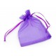 1x lila Organzasäckchen ca. 12x9cm violetter Organzabeutel - Schmuckzubehör Schmuckverpackung