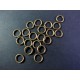 20x stabiler bronze Biegering 8mm rund bronzefarben - bronze Schmucktzubehör