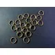 20x stabiler bronze Biegering 8mm rund bronzefarben - bronze Schmucktzubehör - Leisure-Beads DIY