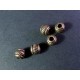 5x bronze Metallperlen 5x5mm bronze Spacer - Schmuckzubehör bronze Metallperle