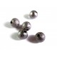5x altsilber Stardust 8mm angerauhte Metallperlen Kugel Spacer - Schmuckzubehör Metallperlen