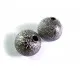 2x altsilber Stardust 10mm angerauhte Metallperlen Kugel Spacer - Schmuckzubehör Metallperlen - Leisure-Beads DIY