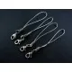 Silberfarbene Handyanhänger mit Karabinerhaken - Handyanhänger selber machen - Leisure-Beads DIY
