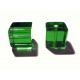 Grüne Kristallglas Würfel Perlen 10x10 mm