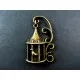 Bronzefarbener Vogelkäfig Anhänger 35x20mm Schmuckanhänger - Schmuckzubehör - Leisure-Beads DIY