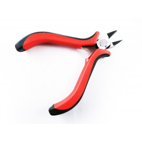 Leisure-Beads - Seitenschneider zur Schmuckherstellung schwarz rot - Schmuckzubehör Schmuckwerkzeug