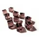 10x Amethystfarbene Lila Kristallglas Würfel Perlen 10 x 10 mm - Leisure-Beads DIY