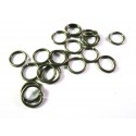 10x bronzefarben Biegering 10mm x 0,7mm rund bronzefarben Binderinge - Schmucktzubehör