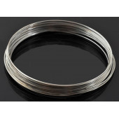 10x Ringe silberfarben Spiraldraht 60mm Memory Wire silberfarben - Schmuckzubehör