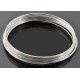 10x Ringe silber Spiraldraht ca. 60mm silberfarben - Schmuckzubehör
