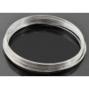 10x Ringe hellsilberfarben Spiraldraht 60mm Memory Wire - Schmuckzubehör