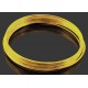 10x Ringe goldfarben Spiraldraht ca. 55mm goldfarben - Schmuckzubehör