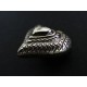 1x Dicker Herz Anhänger ca. 17x19x12mm silberfarben Schmuckanhänger - Schmuckzubehör