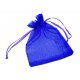 1x dunkelblau Organzasäckchen ca. 12x9cm blauer Organzabeutel - Schmuckzubehör Schmuckverpackung