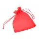 1x rot Organzasäckchen ca. 12x9cm roter Organzabeutel - Schmuckzubehör Schmuckverpackung - Leisure-Beads DIY