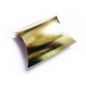 1x goldfarben Fixbox Faltschachtel Schmuckschachtel 12x7cm - Schmuckzubehör Schmuckverpackung