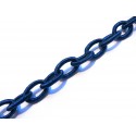 90cm blaue Stoffkette blaue Textile Gliederkette - Schmuckzubehör Gliederkette