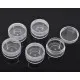 1x Transparente runde Aufbewahrungsbox ca. 40x22mm - Schmuckzubehör Aufbewahrungsbox - Leisure-Beads DIY