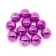 1x große lila Acryl Perle 20mm glatt - Schmuckzubehör