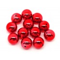 1x rote Acryl Perle 20mm rote Perle aus Acryl hochglanz Weihnachten - Schmuckzubehör
