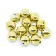 1x große goldfarbene Acryl Perle 20mm glatt - Schmuckzubehör - Leisure-Beads DIY