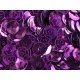 23g lila Schüssel Pailletten 6mm runde Cup violett Pailletten - Bastelbedarf Paielletten - Leisure-Beads DIY
