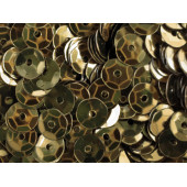 23g hellgoldfarben Schüssel Pailletten 6mm runde Cup goldfarben Pailletten - Bastelbedarf Pailletten