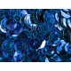 23g dunkelblaue Schüssel Pailletten 6mm runde Cup blaue Pailletten - Bastelbedarf Paielletten