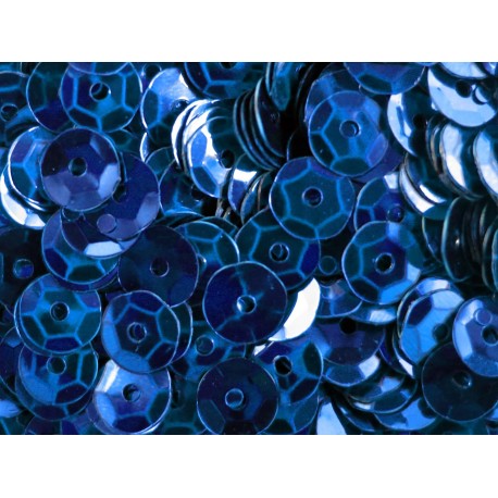 Leisure-Beads - 23g dunkelblaue Schüssel Pailletten 6mm runde Cup blaue Pailletten - Bastelbedarf Pailletten