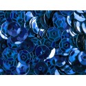 23g dunkelblaue Schüssel Pailletten 6mm runde Cup blaue Pailletten - Bastelbedarf Pailletten