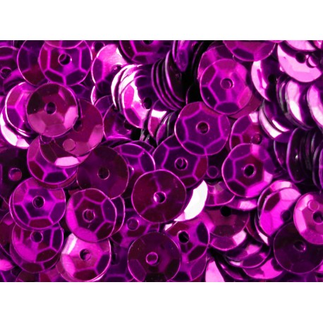 Leisure-Beads - 23g pink Schüssel Pailletten 6mm runde Cup fuchsia Pailletten - Bastelbedarf Pailletten