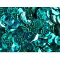 23g türkis Schüssel Pailletten 6mm runde Cup türkis Pailletten - Bastelbedarf Pailletten